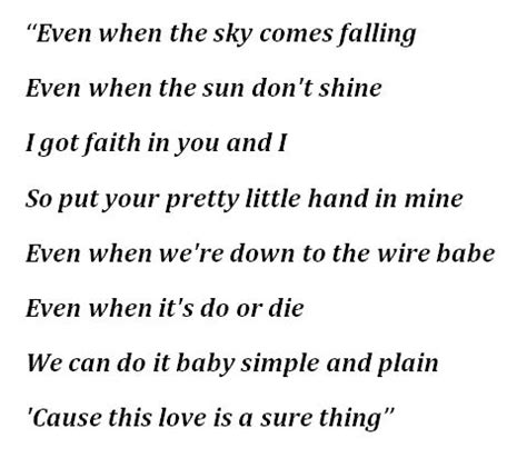 miguel sure thing lyrics|sure thing tekstowo.